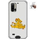 Tumundosmartphone Funda Gel Tpu para Ulefone Armor 7 diseño Leones Dibujos
