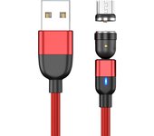 540 Rotate Magnetic USB C IPone Cable Micro USB Cable For iPhone 14 13 X 7 8s Pro Max Samung S20 21 Xiaomi Huawei Charger Cord