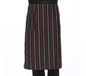 1pc Adjustable Adult Apron Striped Restaurant Chef Apron Outdoor Camping Picnic Kitchen Cook Aprons