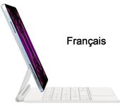 AJIUYU Magic Keyboard For iPad Air 13 inch 2024 M2 iPad Pro 12.9 2018-2022 Smart Cover Magnetic Portuguese Spanish Arabic French
