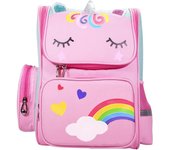 Mochila de unicornio para niñas, mochila escolar para niños, linda mochila de unicornio, mochilas rosas para niñas, mochila para niños de primaria (unicornio)