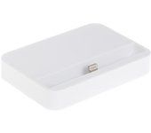 DAM. BASE DE CARGA PLANA PARA IPhone 5/SE/6/6 PLUS BLANCA 8x6x2cm.