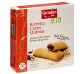 Barrita quinoa rellena de crema de cacao bio sin gluten 180g Germinal