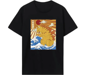 Van Gogh Starry Night Cat T-shirt Hip Hop Street Clothing New Fashion Casual Top T-shirt Classic Fit Cat Lover Collar 51314