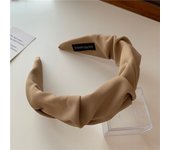 Korean Hair Accessories Solid Color Cotton Crumpled Women's Head Hoop Wide Bezel Makeup Hairbands for Ladies Headwear 2023 New
