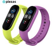 2PCS Watchbands for Xiaomi Mi Band 7 bracelet Miband 5 6 NFC Replacement Wristband Sport Silicone correa mi band 7 6 3 4 8 strap