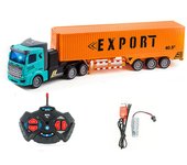1/48 36Cm Big Rc Truck Model 27 Mhz Wireless Remote Control Dump Truck Transporter Container Truck Rc Car Toys for Boy Kid Child