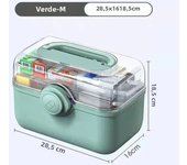 Home Medicine Organizer Box Large Capacity Portable Medical Storage First Aid Kit Boxes Layered Foldable Organizers Plastic Case