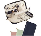 Bolsa de viaje portáthil de moda para guardarJoyas, Collares, pendientes, anillos y pulseras, artículos Esenciales de viaje.