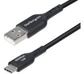 StarTech.com - Cable Cargador USB-A a USB-C de 1m - Cable Adaptador USB-A a USB Tipo C - 3A - Cable de Carga y Sinc - USB2AC1MNC USB2AC1MNC
