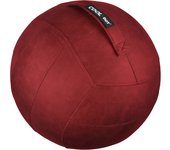 Cooldot Pelota de Pilates y Bola de Yoga PREMIUM con Cubierta de Tela Antibacteriana para Deporte Fitness Fitball Embarazo Asiento de Oficina o Casa con Inflador - Varios Colores y Tamaños