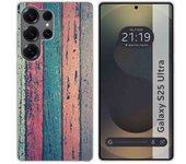 Tumundosmartphone Funda Silicona para Samsung Galaxy S25 Ultra 5G diseño Madera 10 Dibujos