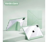 Acrylic Clear Case for 2024 iPad Air 11/13 M2 Pro 11/13 M4 for iPad Air 4 Air 5 Pro 11/12.9 iPad 5/6/7/8/9/10th Y-fold Stand