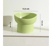 Cat Nordic Style Food Water Bowl Pet Animal Ceramic Eating Dishes High Foot Raised Puppy Cats Matte Bowls Elevated Dog Bowls