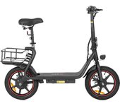 Patinete eléctrico plegable DYU C4, motor de 250W, batería de 36V 10AH, neumáticos de 14 pulgadas, velocidad máxima de 25km/h, autonomía de 42km, frenos de disco delanteros y traseros