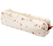 Kawaii Floral Pencil Bag Small Flowers Pencil Cases Cute Simple Pen Bag Students Stationery Storage Bags School Supplies