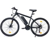 Touroll U1 Bicicleta eléctrica MTB de neumático de 29" para todo terreno con motor de 250W, batería extraíble de 36V 13Ah, alcance máximo de 65 km, engranaje de 21 velocidades Shimano, freno de disco impermeable IPX4