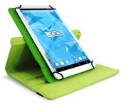 FUNDA PARA TABLET UNIVERSAL 3GO VERDE 10.1"/25.6CM - SOPORTE ROTATORIO - CIERRE ELASTICO