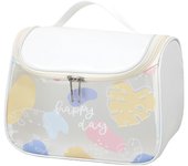 Bolsa de aseo impermeable de poliuretano esmerilado de gran tamaño, bolsa de cosméticos portátil de gran capacidad con gancho, bolsa de almacenamiento de cosméticos