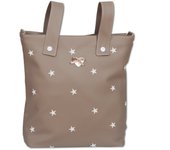 BOLSO PANERA BABYLINE DE LA COLECCIÓN DREAMS. 100% POLIPIEL CON ESTRELLITAS BORDADAS.