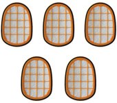 Paquete de 5 filtros HEPA para aspiradora Philips FC6822/6823/6827