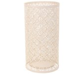 Paragüero redondo de forja blanco 24x24x45h cm