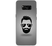 Tumundosmartphone Funda Gel Tpu para Samsung Galaxy S8 Diseño Barba Dibujos