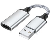 Cable adaptador para auriculares iOS de 8 pines a USB para ordenador portátil