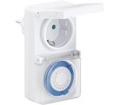 Programador silver electronic analógico - 24 horas - 3600w - 250v - 16a - 50hz - ip 44 - ajustanble 30 minutos - 24h -  Recíbelo en 2-3 días laborables