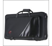 estuche saxofon alto y saxofon soprano acolchado ref.8220 medidas:76x36x15 cm. negro