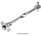 1PCS Ratchet Hex Wrench 4*5-6*8/ 6*8-10*12/ 10*12-14*17 Cr-Mo Ratchet Allen Key Double End Spanner Key Hand Tools