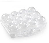 CABLEPELADO Organizador Huevos para frigorífico, Organizador Huevera Frigorífico, Huevera de plástico, Caja Huevos transporte, Cesta para Huevos, egg box, Plástico Libre BPA, Con cierre, Transparente