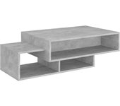 vidaXL Mesa de centro madera contrachapada 105x55x32 cm Blanco, Negro, Roble Sonoma Mesita de Salón o Comedor o Auxiliar Mesa de Café Meuble Salón