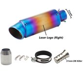 Universal 51mm/60mm Motorcycle exhaust with DB killer Motorcycle Exhaust Pipe Muffler Carbon Fiber GP-project Exhaust Pipe