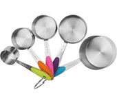 Cuchara medidora de acero inoxidable de colores, juego de 10 tazas medidoras, cuchara medidora, juego de 5 tazas graduadas, cuchara medidora, herramientas para hornear