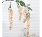 Artificial Flowers Silk Wisteria Vine Fake Silk Hanging Rattan Flower For Wedding Party Garden Outdoor Greenery Home Wall Decor