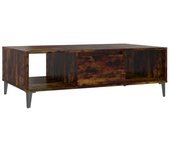 vidaXL Mesa de centro madera contrachapada 103,5x60x35 cm Blanco, Negro, Gris Mesita de Salón o Comedor o Auxiliar Mesa de Café Meuble Salón