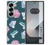 Tumundosmartphone Funda Carcasa Dura para Samsung Galaxy Z Fold 6 5G diseño Flores 10 Dibujos