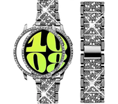 Bling Case+ Jewelry Bracelet for Samsung Galaxy Watch 4 5 6 Band 40mm 44mm Steel Strap Protective Cover  Galaxy Watch 4 5 6