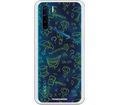 Funda original compatible con Oppo A91 - Reno 3 - Batman Patt Villain Clear