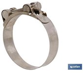 Abrazadera super inox 304 m 52-55   caja 25 unid.