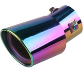 Universal Car Exhaust Muffler Tip Round Stainless Steel Car Tail Rear Chrome Round Exhaust Pipe Tail Muffler Tip Pipe