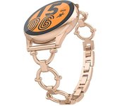 20mm Chain Stainless Steel Strap for Samsung Galaxy Watch 7 6 5 4 40mm 44mm Womens Band for Huawei GT3 Pro 43mm GT2 42mm Cute