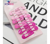 10 PCS New Cartoon Heart Type Metal Candy Color Girls Lovely Hairpins Hair Clip Kids Headwear Children Accessories Baby BB Clips