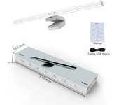 50cm Computer Screen Hanging Light Desk Lamp Setup Monitor Light Bar Table Lamp Monitor Lights for Gaming Office Study Reading
