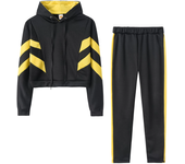 Fashion Hot Sale Women's Hoodie Navel Sweater Set Two-piece Set