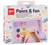 Apli Kids Paint & Fun, tapete de silicona para manualidades color verde Ref: 19910