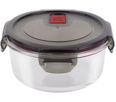 ZWILLING - Tapper de Cristal Redondo, Modelo Gusto, 600 ml Capacidad, Tapa Plástico Hermética. Tarro Fiambrera en Vidrio para Almuerzo. Apto Horno, Microondas, Congelador y Lavavajillas