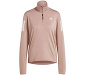 Chaqueta Adidas Own The Run Half Zip para mujer en color marron