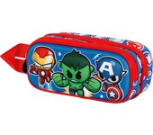 Karactermania Portatodo Doble Avengers 3D: Más Espacio, Amplio y Original  Imprescindible para Verdaderos Fans de Marvel